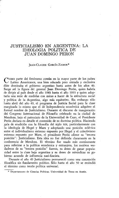 ju8ticiali8mo en argentina: la ideologia politica de juan domingo peron