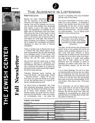 Fall Newsletter 8-26-08(1).pdf - The Jewish Center