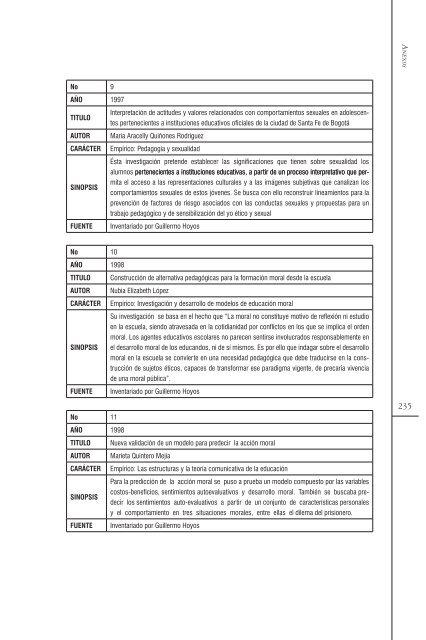 Concepciones del maestro sobre la ética