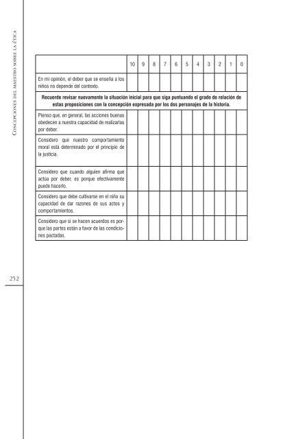 Concepciones del maestro sobre la ética