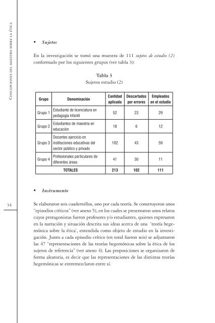 Concepciones del maestro sobre la ética