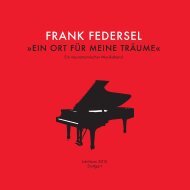 FRANK FEDERSEL - Programmheft für Musikabend am 7. Juli 2015