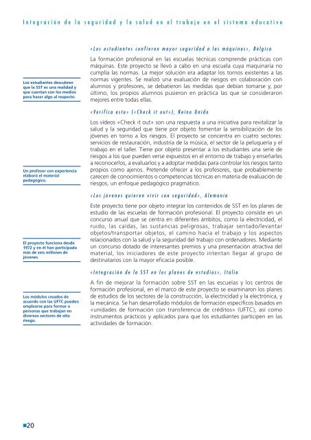 Informe - La integraciÃ³n de la seguridad y la salud en el trabajo en ...