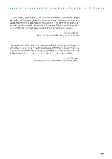 Informe - La integraciÃ³n de la seguridad y la salud en el trabajo en ...