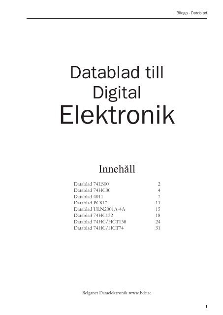 Data Sheet Belganet Dataelektronik