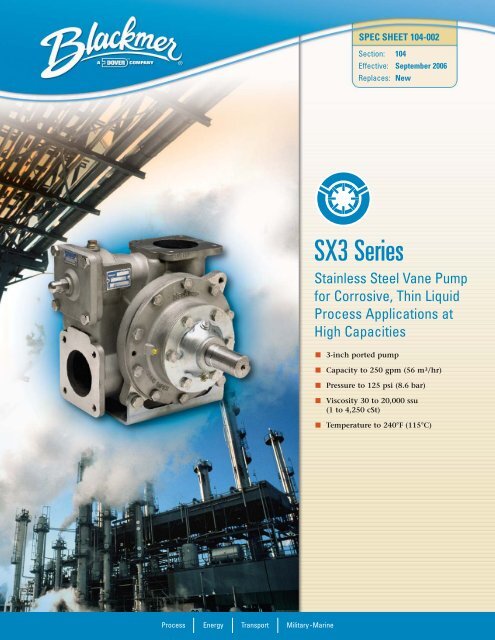 Click download SX3 Series pump brochure - Aquapump.co.za