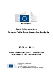Conference Towards implementing European ... - Eurostat - Europa
