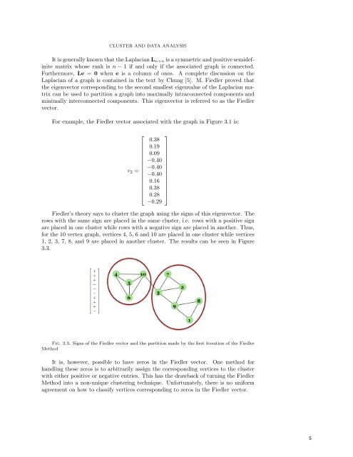 SPECTRAL CLUSTERING AND VISUALIZATION: A ... - Carl Meyer