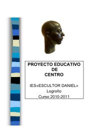 PROYECTO EDUCATIVO DE CENTRO - I.E.S. Escultor Daniel