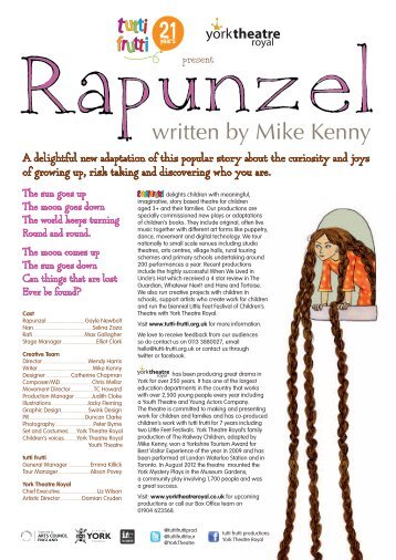 Rapunzel Activity sheet - tutti frutti productions