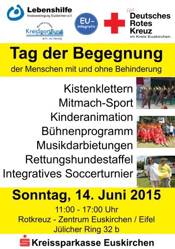 Flyer Tag der Begegnung 2015