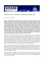 Press release - number 1- SHARE Everest 2011 ok - Ev-K2-CNR