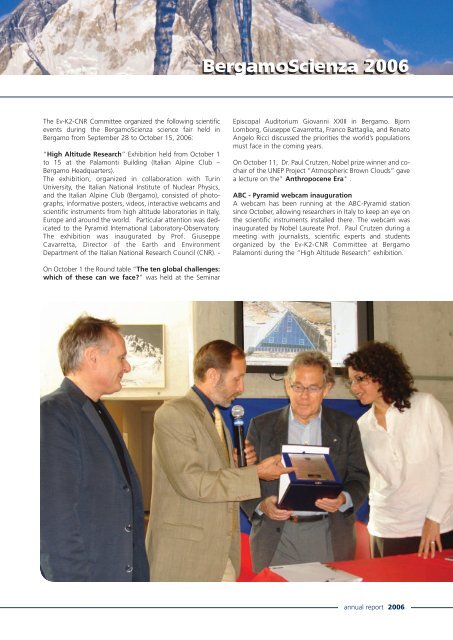 Annual Report 2006 - Ev-K2-CNR