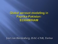 Aerosol modeling with ECHAM/HAM: AOD (550 nm) - Ev-K2-CNR