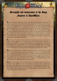 Strengths and weaknesses of the Siege Engines in KhanWars