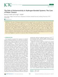 The Role of Anharmonicity in Hydrogen-Bonded Systems: The Case ...