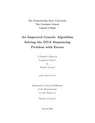 An Improved Genetic Algorithm for DNA Sequencing - Penn State ...