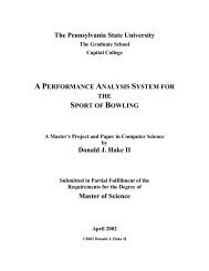 A Performance Analysis System for the Sport of Bowling