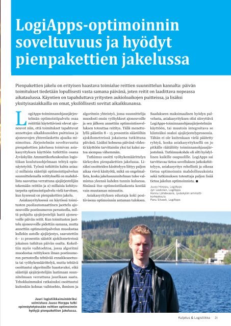 Kuljetus & Logistiikka 3 / 2015