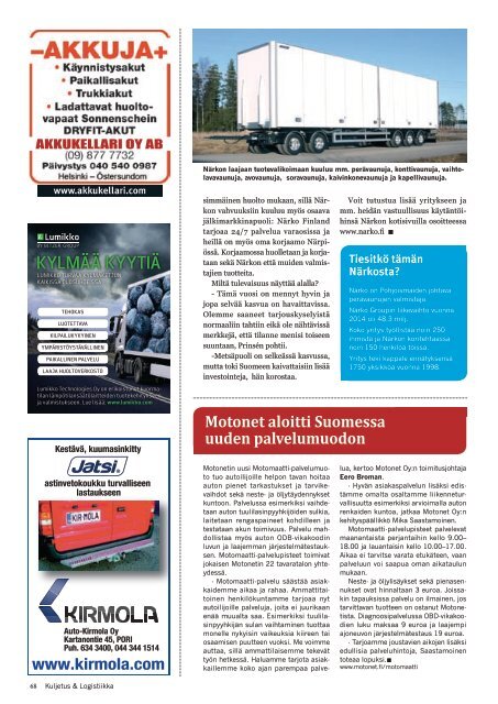 Kuljetus & Logistiikka 3 / 2015