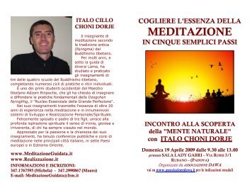 MEDITAZIONE - Vajrayana.it