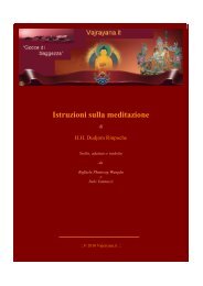 Istruzioni sulla meditazione - Vajrayana.it