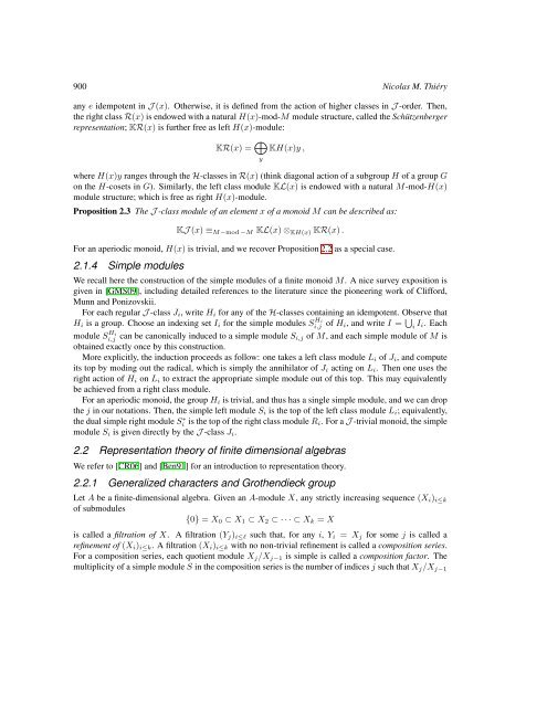 Cartan invariant matrices for finite monoids - Nagoya University