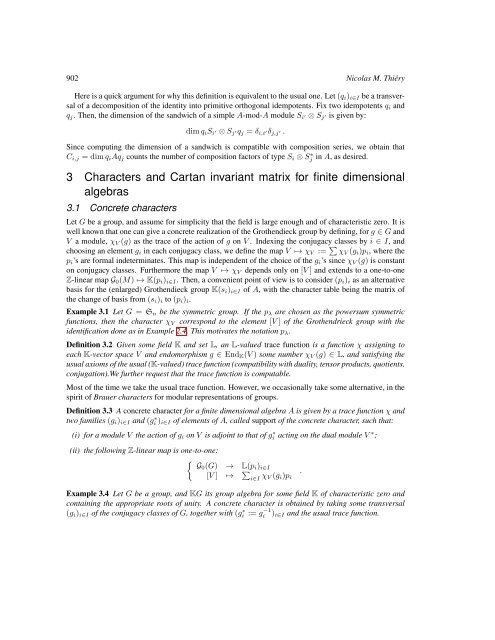 Cartan invariant matrices for finite monoids - Nagoya University