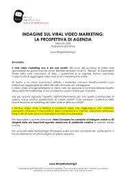 indagine sul viral video marketing: la prospettiva di ... - NinjaMarketing