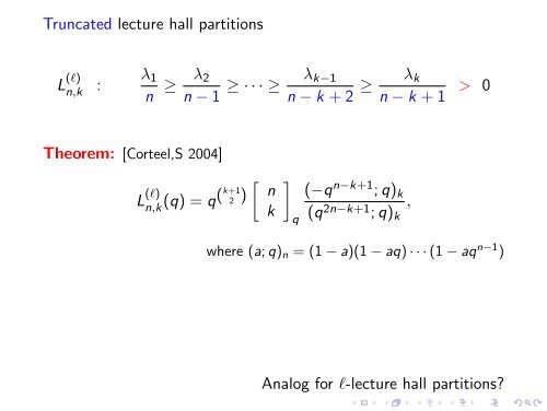 Euler's partition theorem and the combinatorics of -sequences