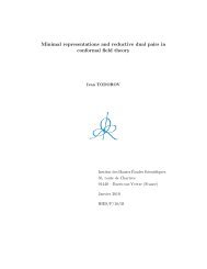 Minimal representations and reductive dual pairs in ... - IHES