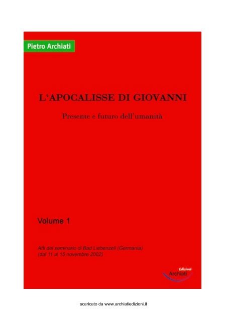 L'apocalisse di Giovanni - Libera Conoscenza