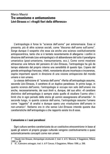 Tra umanismo e antiumanismo - Liberazioni