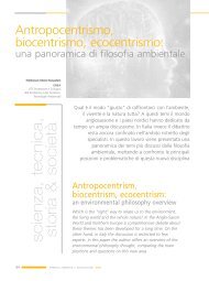 biocentrismo - Filosofia ambientale - Enea