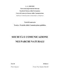 SocietÃ  e comunicazione nei parchi naturali - Filosofia ambientale