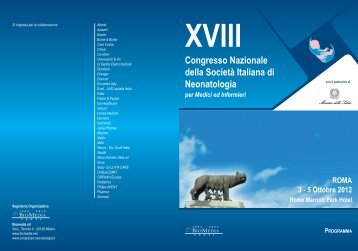 Programma - Informazione - SocietÃ  Italiana di Neonatologia