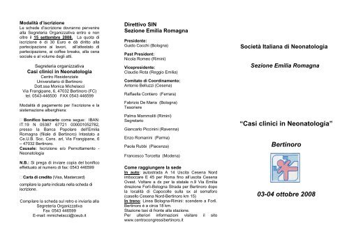 Casi clinici in Neonatologia - SocietÃ  Italiana di Neonatologia