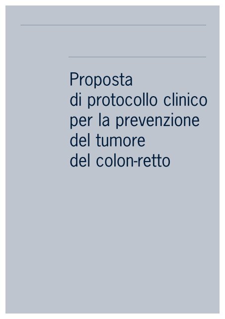 Proposta di protocollo - GISCoR