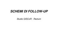 SCHEMI DI FOLLOW-UP - GISCoR