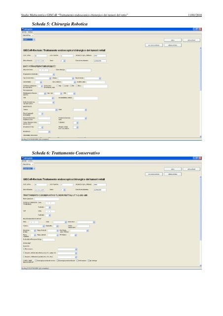 Manuale di compilazione della CRF elettronica - GISCoR