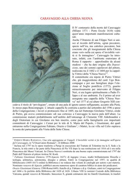 P. Edoardo Cerrato, C.O. Confederazione dell'Oratorio di San