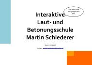 Interaktive Laut- und Betonungsschule Martin Schlederer