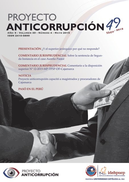 Boletín: Proyecto Anticorrupción Nº 49 - Mayo 2015