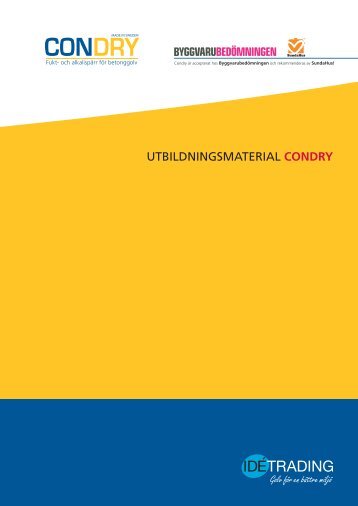 UTBILDNINGSMATERIAL CONDRY - IdÃ©Trading