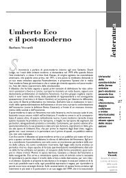 Barbara Viscardi - Umberto Eco e il post-moderno - Meic