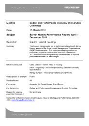 Barnet Homes Performance Report, April - Meetings, agendas, and ...