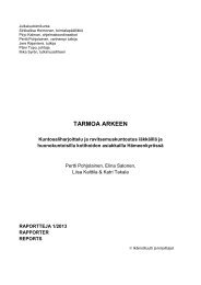 tarmoa arkeen -hankkeen liikuntainterventio