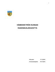 RakennusjÃ¤rjestys 1.1.2013 - HÃ¤meenkyrÃ¶