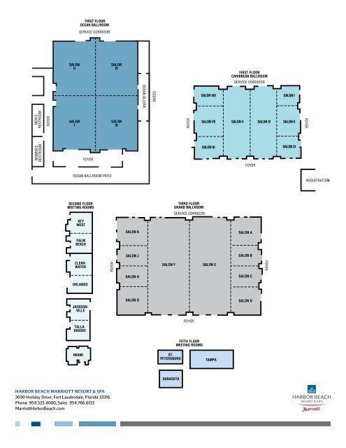 Floor Plan & Capacity Chart - Marriott