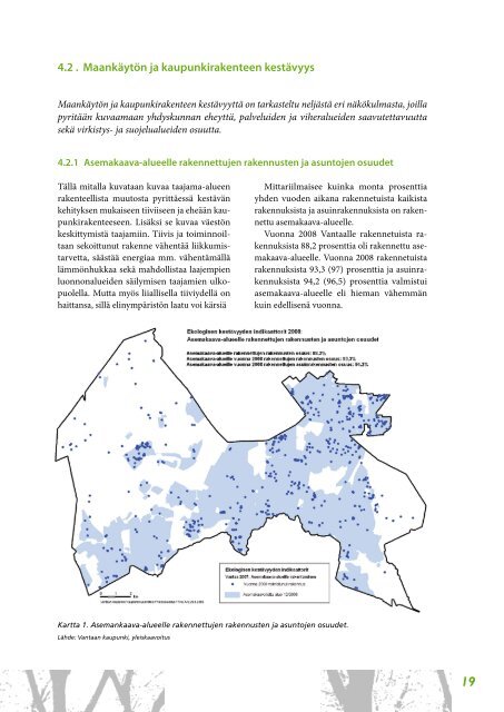 Vantaan kestävän kehityksen raportti 2008 - Vantaan kaupunki